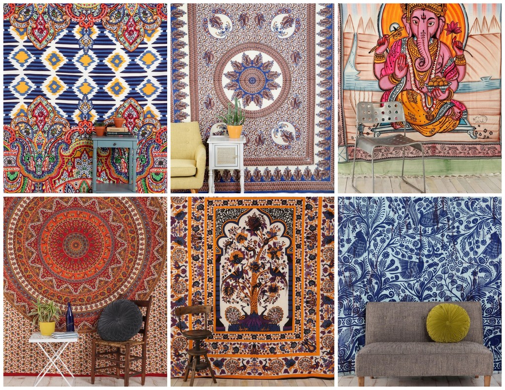 wall tapestry collage